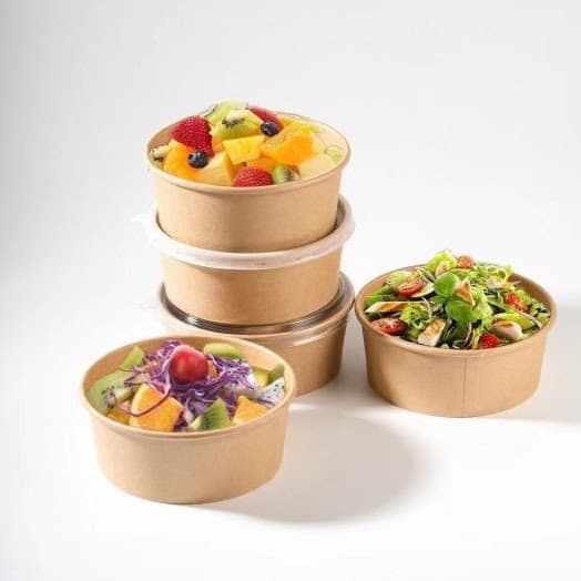 Kraft paper food bowls